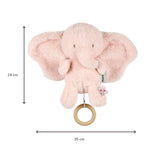 Nattou peluche musicale éléphant 25 cm doux rose Fanfan 759182
