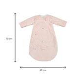 Nattou gigoteuse 70 cm en velours rose avec manches amovibles TOG2.5 Fanfan 759311