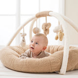 Nattou Teddy tapis d'éveil avec arches caramel 856188