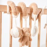 Nattou spirale d'activités teddy caramel écru 856263