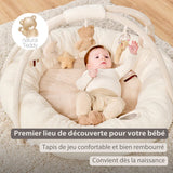 Nattou Teddy tapis d'éveil ours écru avec arches 856409