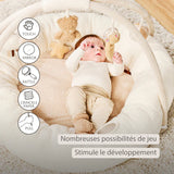 Nattou Teddy tapis d'éveil ours écru avec arches 856409