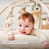 Nattou Teddy tapis d'éveil ours écru avec arches 856409