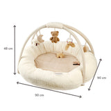 Nattou Teddy tapis d'éveil ours écru avec arches 856409