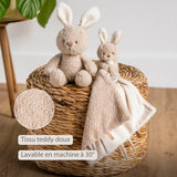Nattou Teddy doudou bébé lapin beige 856430