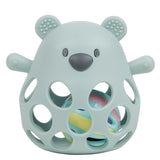 Nattou hochet avec balle ours silicone vert d'eau 874335