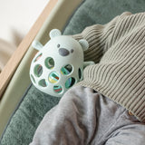 Nattou hochet avec balle ours silicone vert d'eau 874335