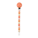 Nattou attache-sucette silicone terracotta/beige 874441