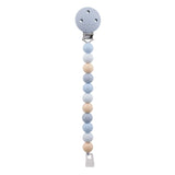 Nattou attache-sucette silicone bleu ciel/beige 874465