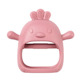 Nattou moufle de dentition silicone vieux rose 874588