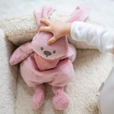 Nattou peluche lapidou "glow in the dark" vieux rose 875684
