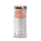 Suavinex biberon en verre 240ml Birdies rose 309146