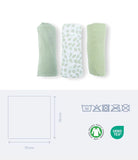 Doomoo draps tétra 70x70cm Lovely mini leaves green (lot de 3) 34 001 002