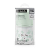 Suavinex biberon en verre 120ml Birdies vert 309143