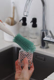Beaba goupillon silicone biberon sage green 911746