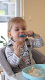 Béaba assiette silicone ventouse light blue 913430