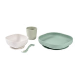 Beaba set repas silicone vert sauge/vert de gris 913592