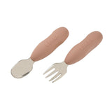 Beaba couverts d'apprentissage en acier inoxydable (lot de 2) pralin 913595