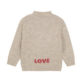 Daily Seven pull tricoté fleurs mauve clair 930279