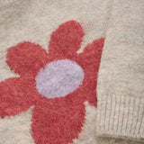 Daily Seven pull tricoté fleurs mauve clair 930279