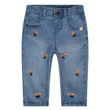 Babyface pantalon jeans medium blue denim imprimé BBE26128200