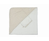 Pericles Cape de Bain 80x80cm + Gant Boho Taupe BC303BOHOT