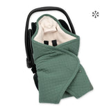 Bemini chancelière biside 0-12m green pady quilted + teddy 492QUILT78HU