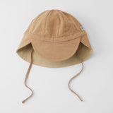 Cloby chapeau de soleil réversible UPF 50+ peanut brown/sandy beach CBY-SH1-PBSB