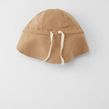 Cloby chapeau de soleil réversible UPF 50+ peanut brown/sandy beach CBY-SH1-PBSB