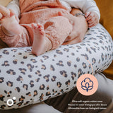 Doomoo grand coussin multi-usages buddy crème léopard B87