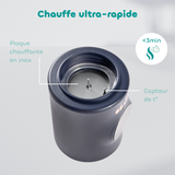 Beaba chauffe biberon Milk Nomad night blue + 3 adaptateurs 911742