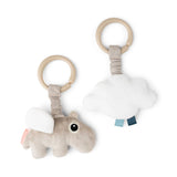 Done by Deer jouet d'éveil à suspendre happy clouds sand (lot de 2) DD-4233669