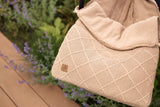 Jollein chancelière check knit biscuit 025-811-68039