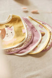 Jollein bavoirs imperméables Flower Fairies (lot de 5) 029-566-68104