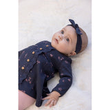 Feetje robe côtelée imprimé Swanlake marine 51400564