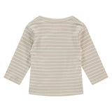 A Tiny Story cardigan croisé rayé nougat TIN26129632