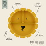 Trixie assiette avec ventouse en silicone et compartiments Mr. Lion 96-429