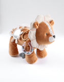 Noukie's peluche d'activités Babou en veloudoux et mousseline caramel N2240.45