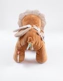 Noukie's peluche d'activités Babou en veloudoux et mousseline caramel N2240.45
