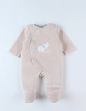 Noukie's Bali, Moka & Snow pyjama en velours beige Bali T2450131
