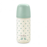 Suavinex biberon en verre 240ml Birdies vert 309147
