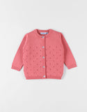 Noukie's Gilet en tricot fin, blush Z2400001