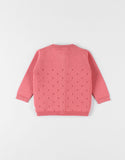 Noukie's Gilet en tricot fin, blush Z2400001