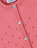 Noukie's Gilet en tricot fin, blush Z2400001