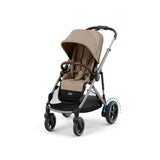 Cybex poussette e-gazelle almond beige chassis taupe 524000547 expo (PAS D'ENVOI POSSIBLE)
