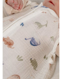 Noukie's gigoteuse en gaze de coton 70cm  Funny dino BB2641.05