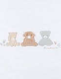 Noukie's Fluffy, Orso & Lily couverture brodée écrue 75x100cm en Veloudoux® BB2550.42