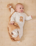 Noukie's Fluffy, Orso & Lily pyjama en velours blanc brodé Fluffy T2550131