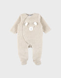 Noukie's Fluffy, Orso & Lily pyjama en velours beige brodé Orso T2550132