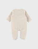 Noukie's Fluffy, Orso & Lily pyjama en velours beige brodé Orso T2550132
